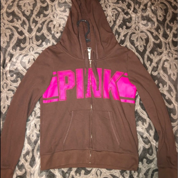 PINK Victoria's Secret Tops - Pink/Victoria Secret zip up
